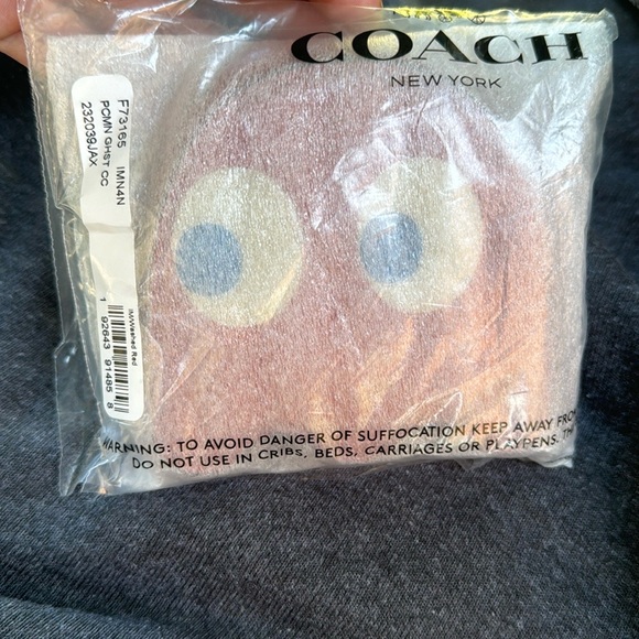 Coach Brand new still in packaging - Pac Man Ghost Coin Case - RED - Picture 3 of 7